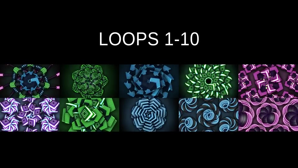 Neon Geometry VJ Loops Videohive 22136384 Motion Graphics Image 10
