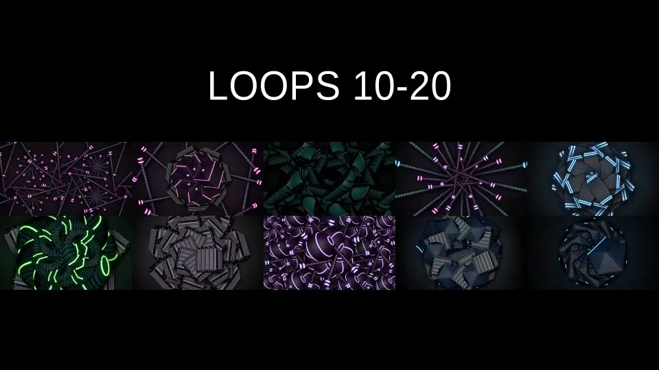 Neon Geometry VJ Loops Videohive 22136384 Motion Graphics Image 12