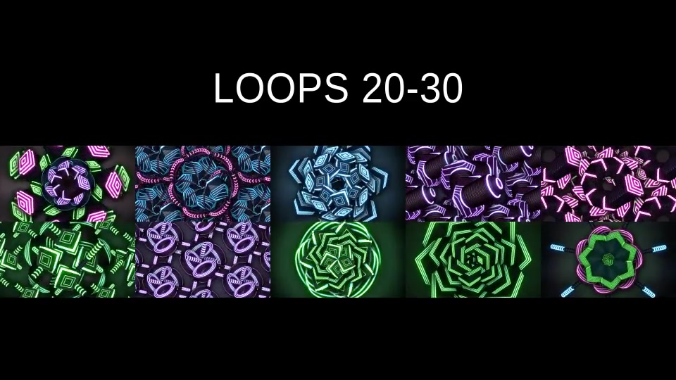 Neon Geometry VJ Loops Videohive 22136384 Motion Graphics Image 13