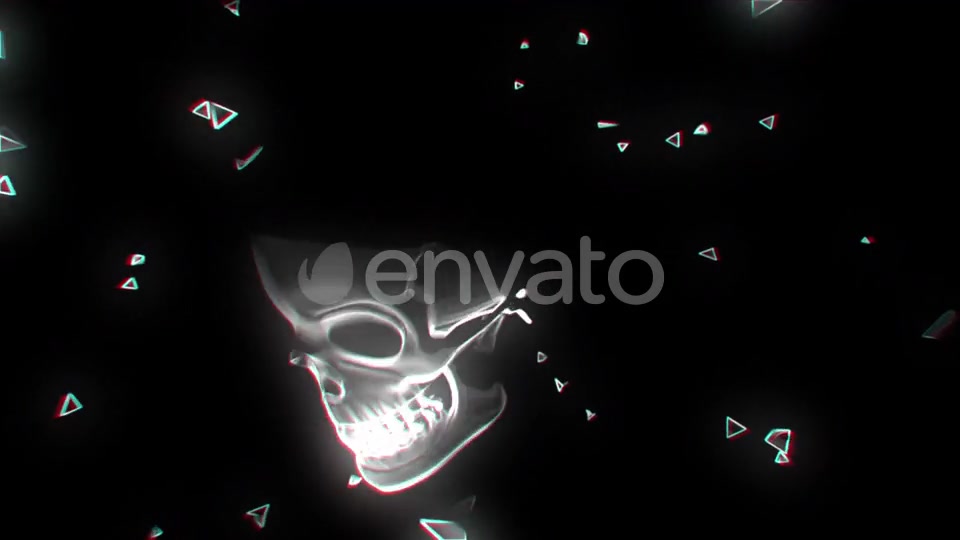 Neon Glowing Skull 02 4K Videohive 24448477 Motion Graphics Image 10
