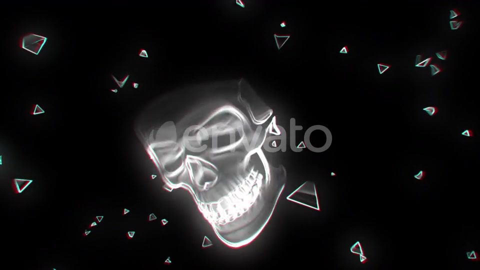 Neon Glowing Skull 02 4K Videohive 24448477 Motion Graphics Image 6