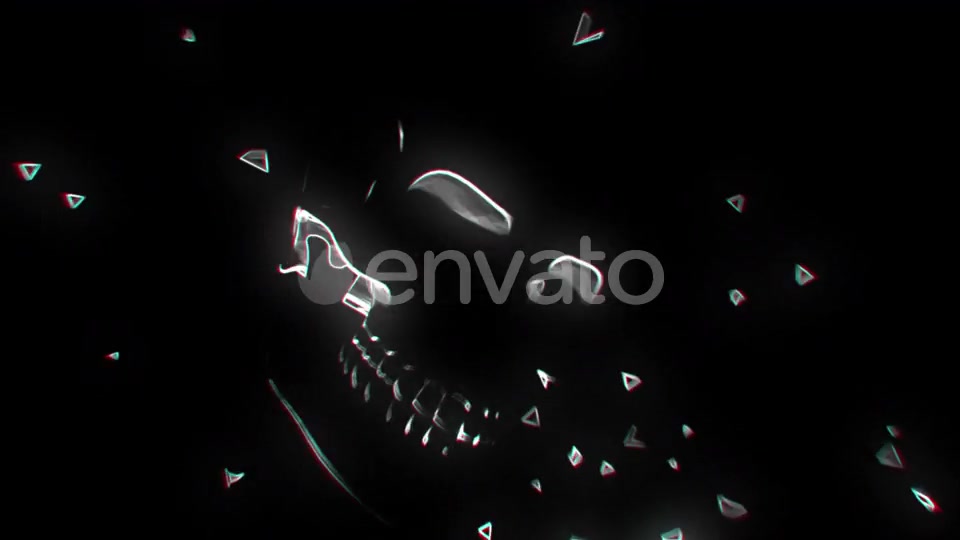 Neon Glowing Skull 02 4K Videohive 24448477 Motion Graphics Image 7