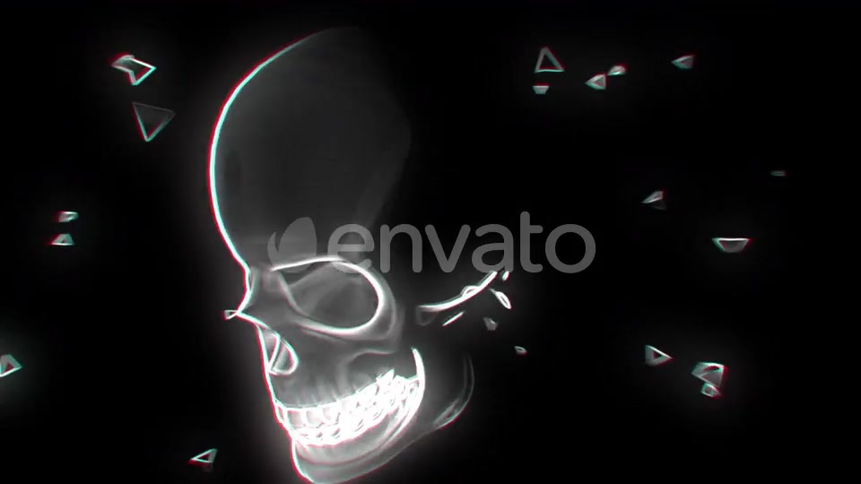 Neon Glowing Skull 02 4K Videohive 24448477 Motion Graphics Image 9