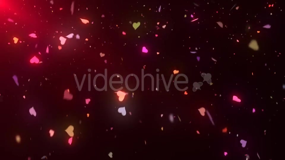 Neon Heart Confetti Videohive 20890564 Motion Graphics Image 5