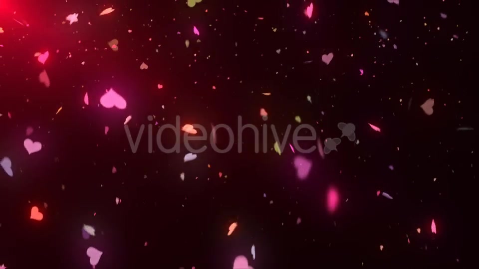 Neon Heart Confetti Videohive 20890564 Motion Graphics Image 6