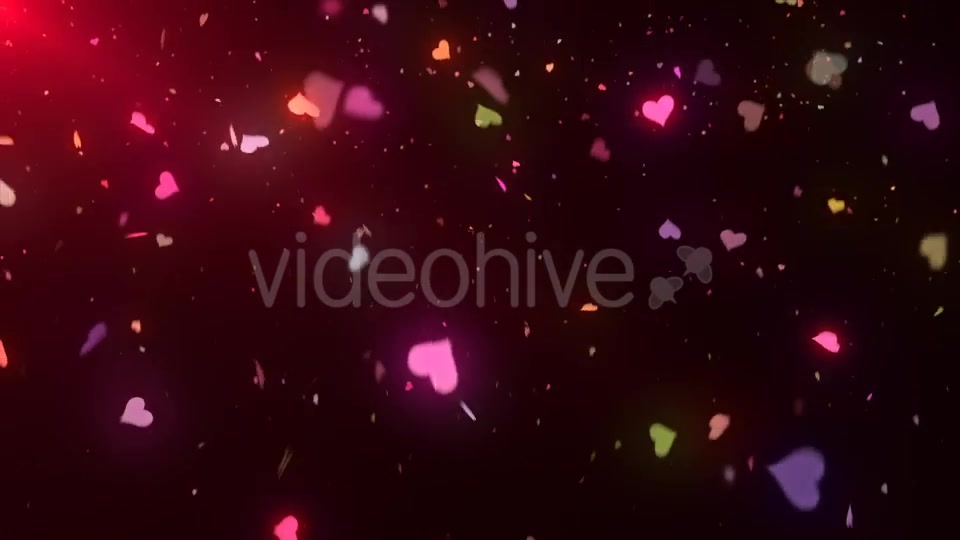 Neon Heart Confetti Videohive 20890564 Motion Graphics Image 7
