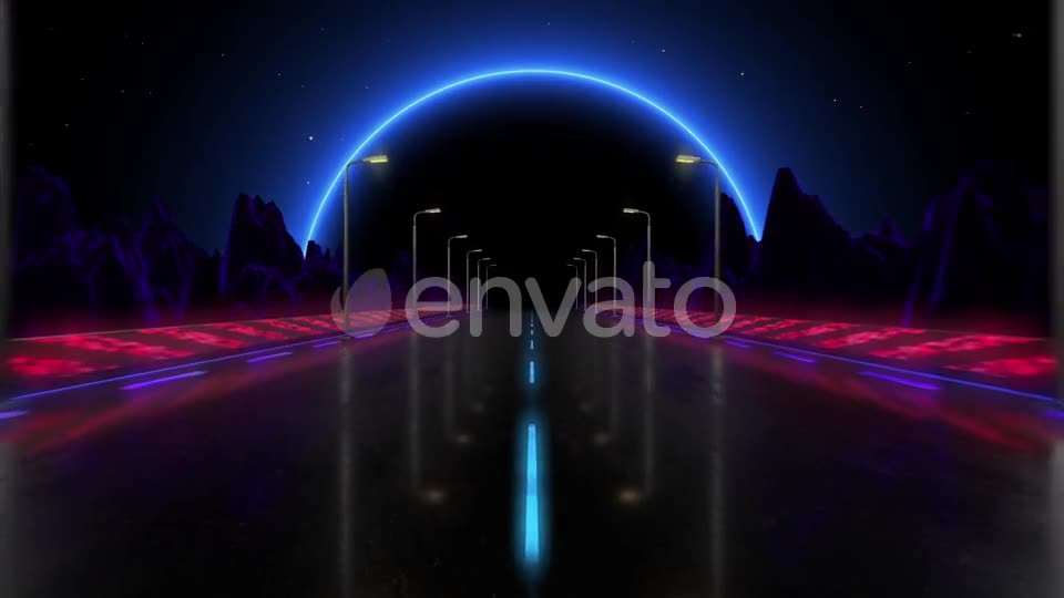 Neon Highway Videohive 24463267 Motion Graphics Image 1