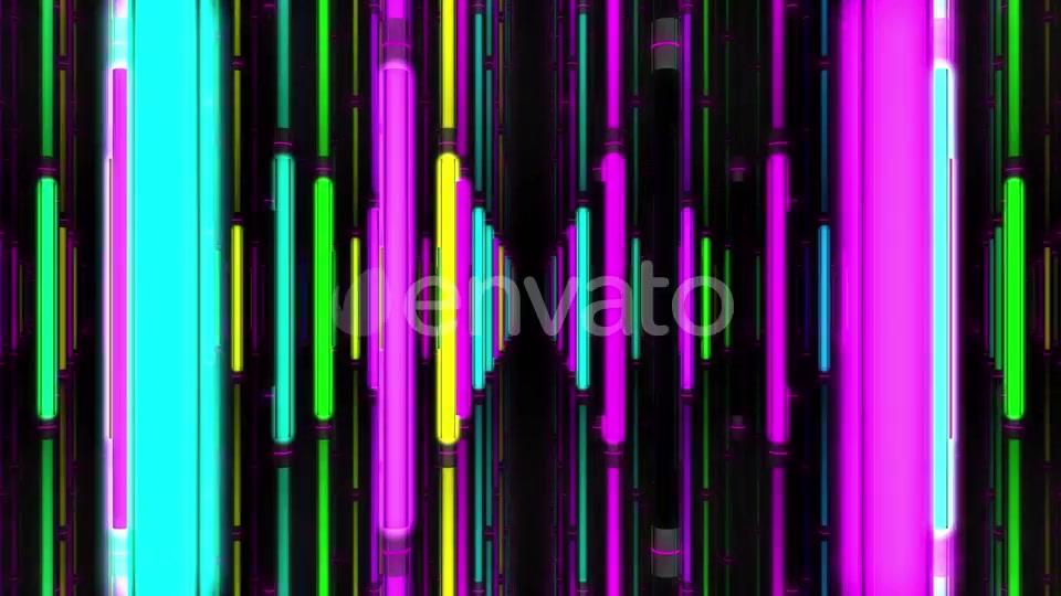 Neon Lamps Corridor Videohive 22588857 Motion Graphics Image 4
