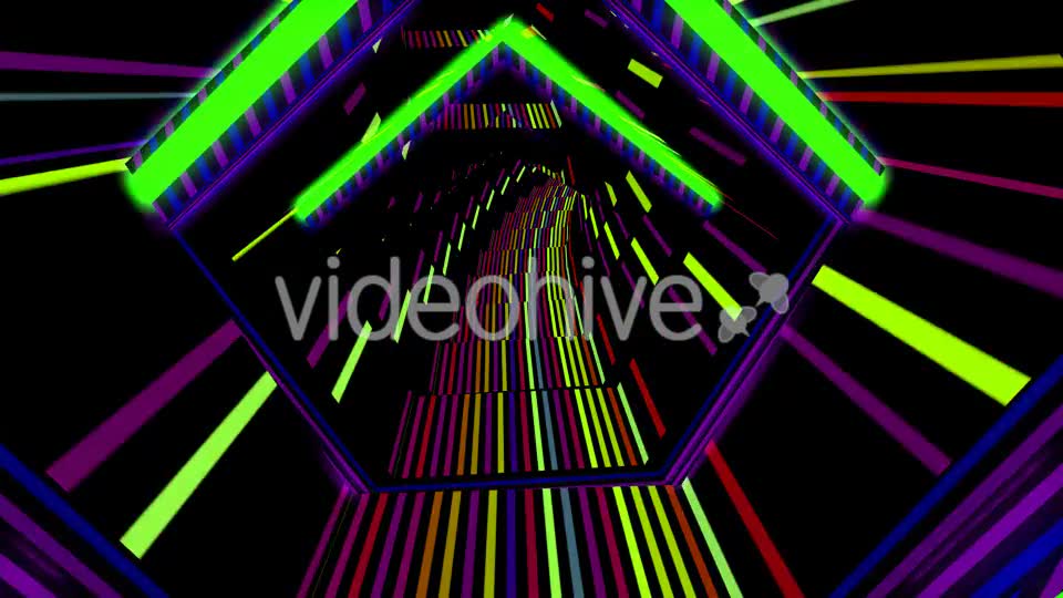 Neon Penta Tunnel Videohive 19646824 Motion Graphics Image 2