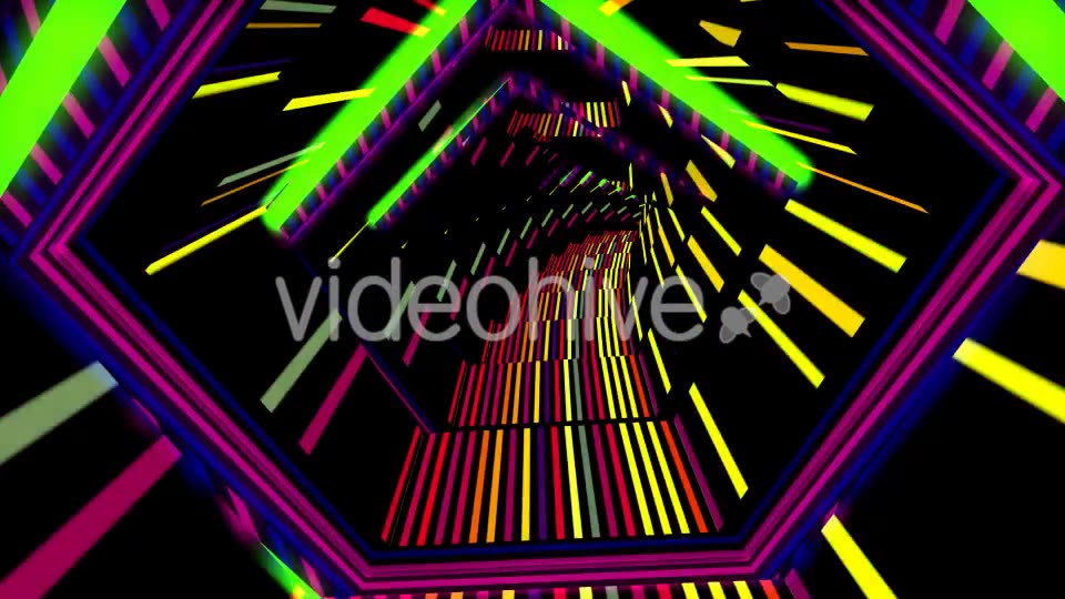 Neon Penta Tunnel Videohive 19646824 Motion Graphics Image 3