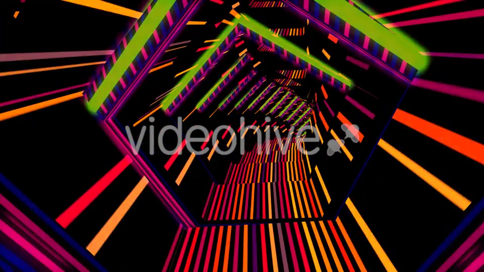 Neon Penta Tunnel Videohive 19646824 Motion Graphics Image 4