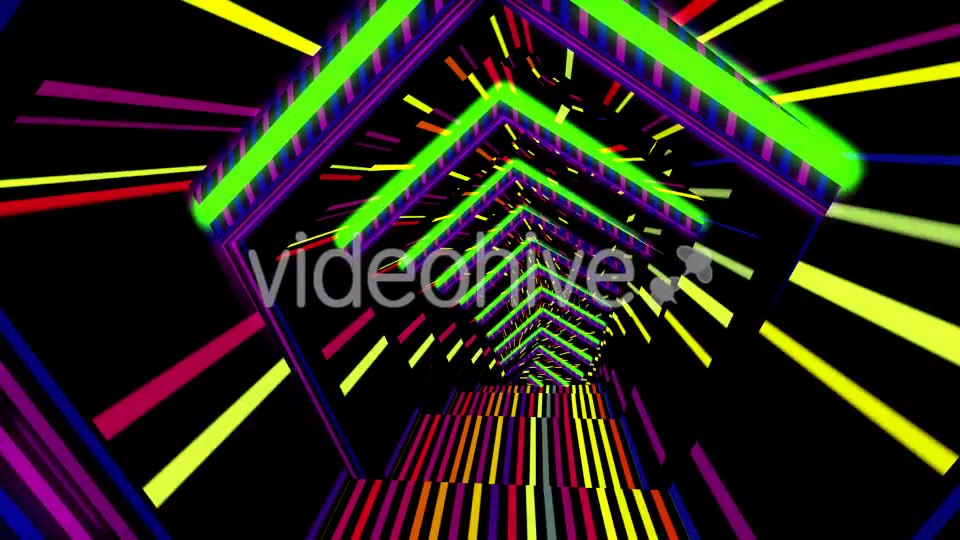 Neon Penta Tunnel Videohive 19646824 Motion Graphics Image 6