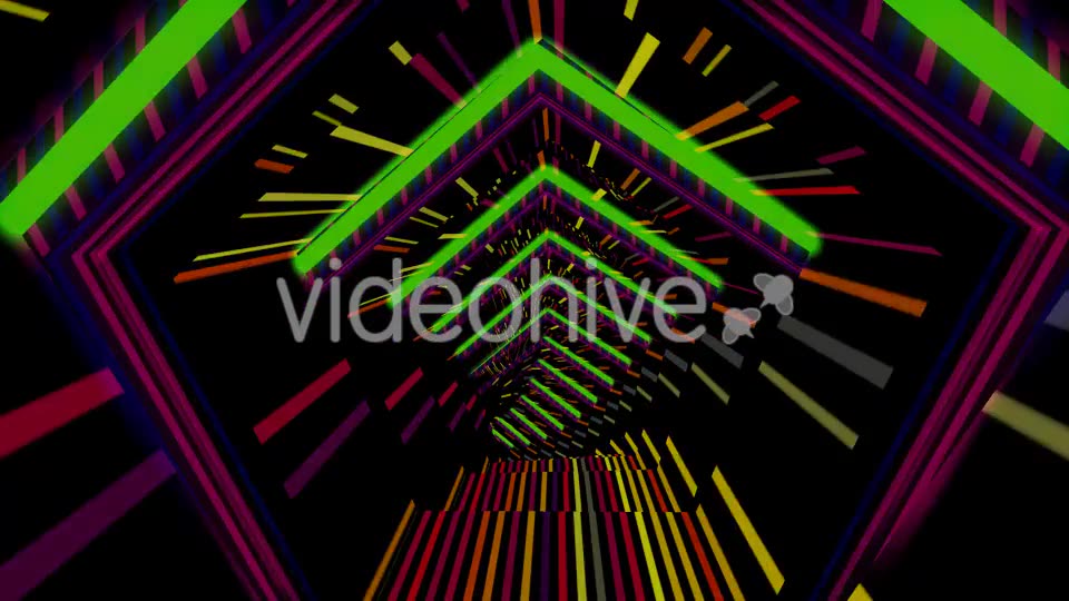 Neon Penta Tunnel Videohive 19646824 Motion Graphics Image 7