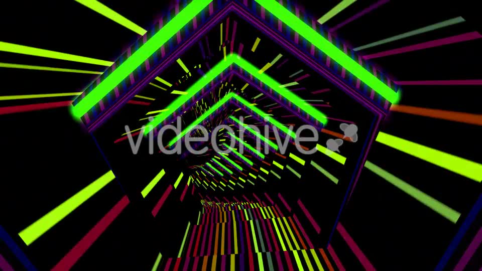 Neon Penta Tunnel Videohive 19646824 Motion Graphics Image 8