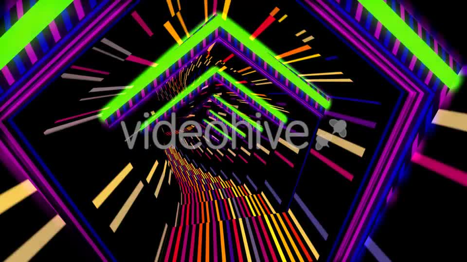 Neon Penta Tunnel Videohive 19646824 Motion Graphics Image 9