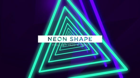 Neon Shape VJ Loops Background - Videohive Download 23050927