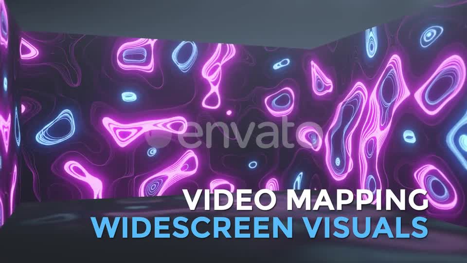 Neon Shapes Widescreen Loop Videohive 25255519 Motion Graphics Image 1