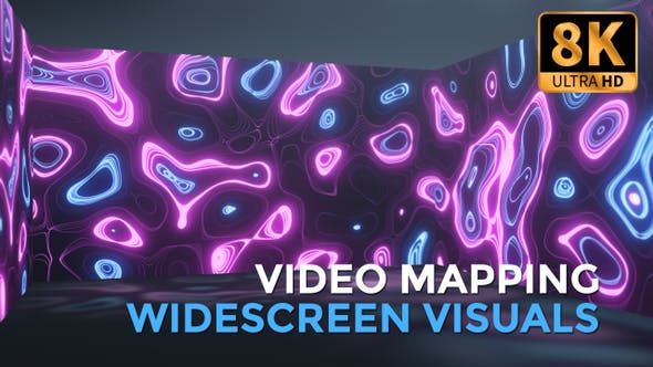 Neon Shapes Widescreen Loop - 25255519 Videohive Download