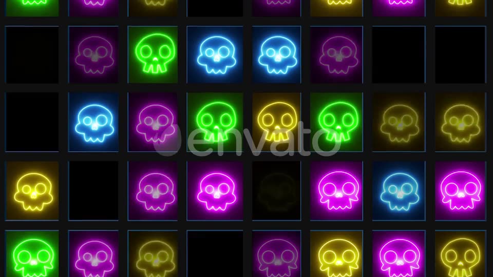 Neon Skull Videohive 24818328 Motion Graphics Image 2