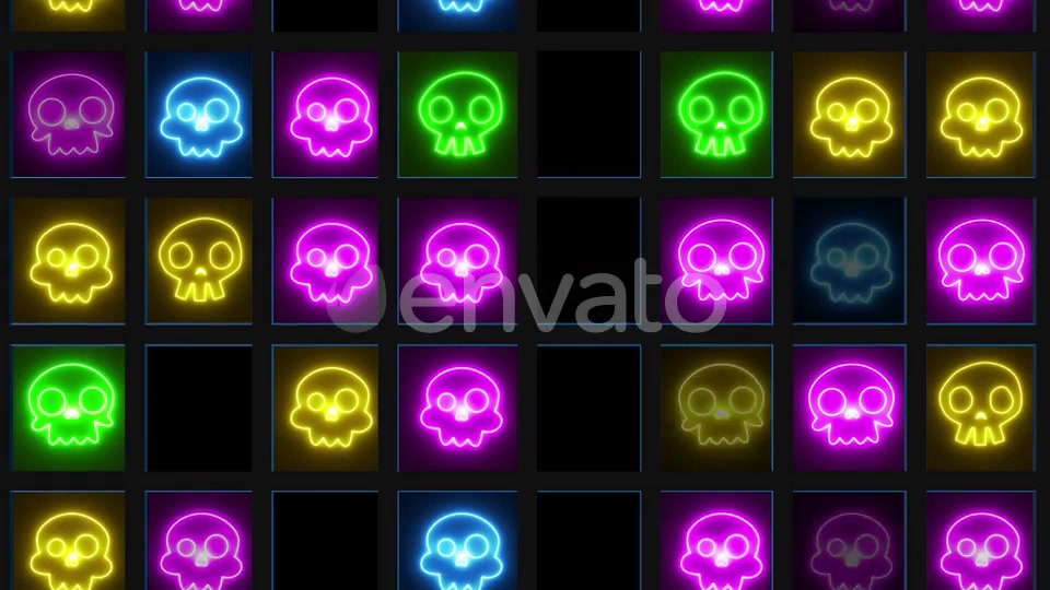 Neon Skull Videohive 24818328 Motion Graphics Image 4