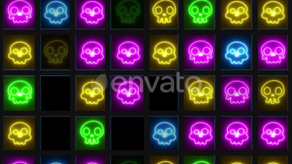 Neon Skull Videohive 24818328 Motion Graphics Image 5