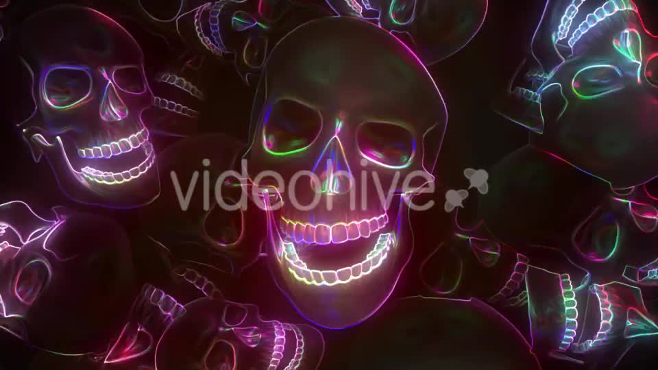 Neon Skull Videohive 20667698 Motion Graphics Image 1