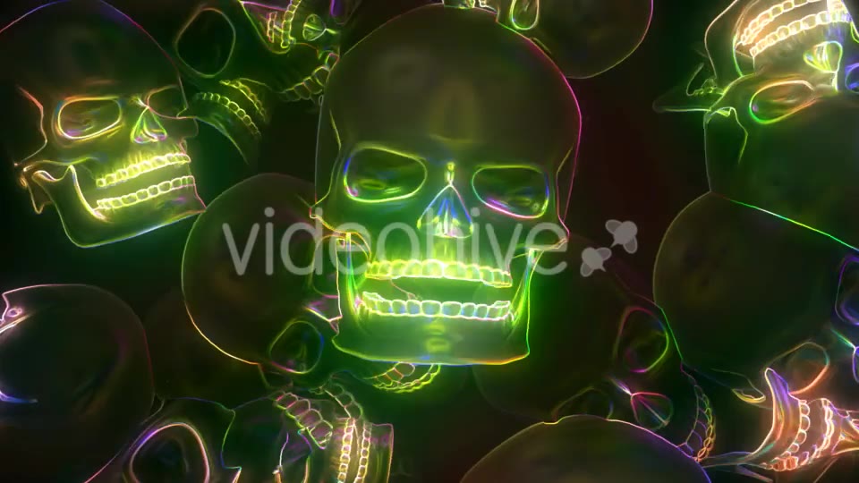 Neon Skull Videohive 20667698 Motion Graphics Image 10