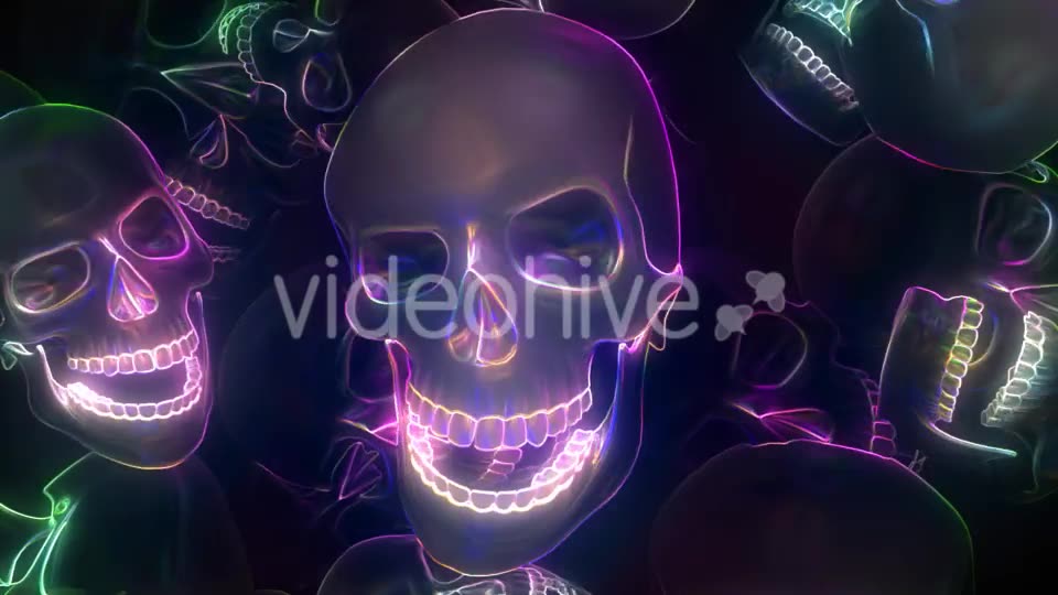 Neon Skull Videohive 20667698 Motion Graphics Image 2