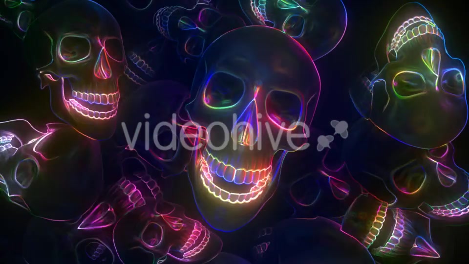 Neon Skull Videohive 20667698 Motion Graphics Image 3