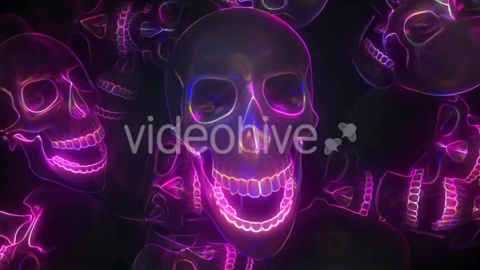 Neon Skull Videohive 20667698 Motion Graphics Image 4
