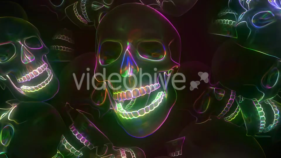 Neon Skull Videohive 20667698 Motion Graphics Image 5