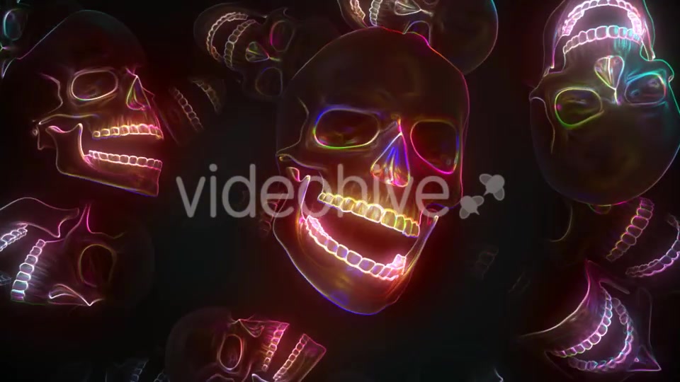 Neon Skull Videohive 20667698 Motion Graphics Image 6
