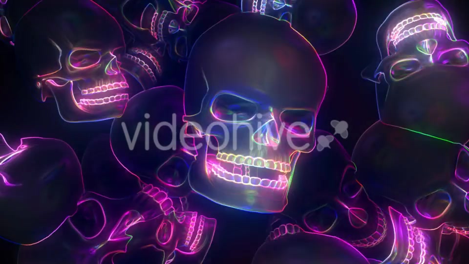 Neon Skull Videohive 20667698 Motion Graphics Image 7