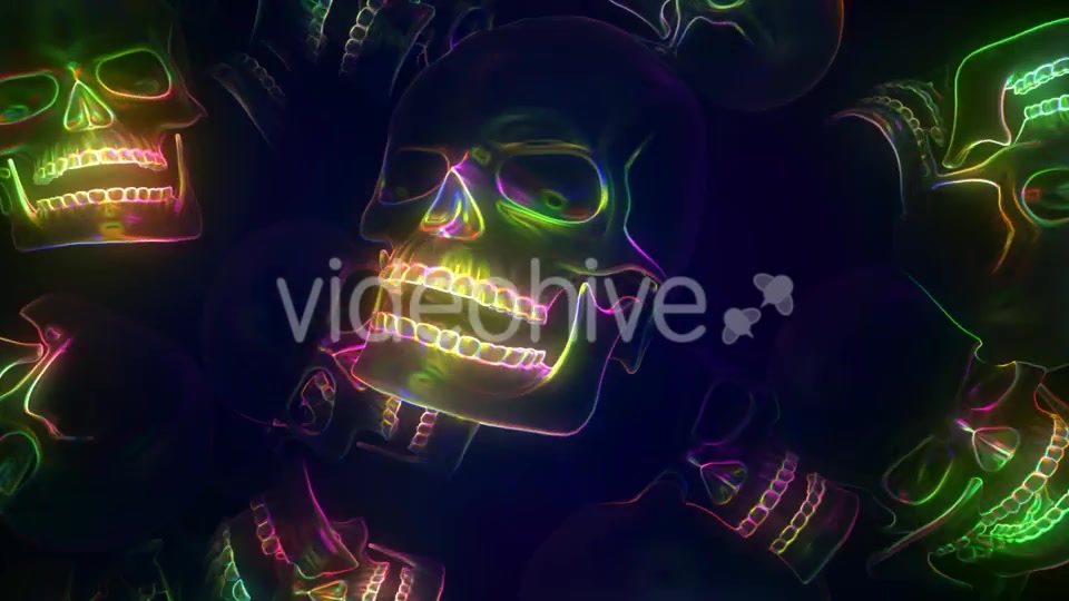 Neon Skull Videohive 20667698 Motion Graphics Image 8