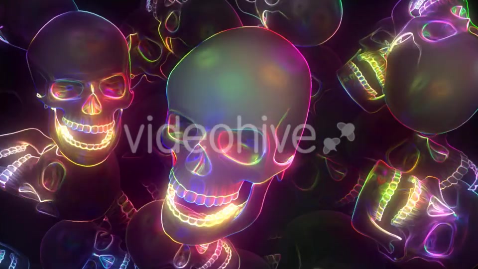 Neon Skull Videohive 20667698 Motion Graphics Image 9