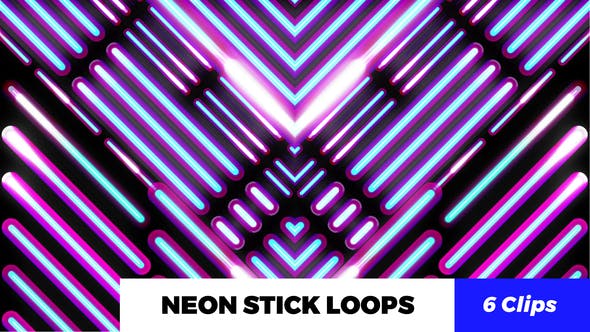 Neon Stick Loops - 20470869 Videohive Download