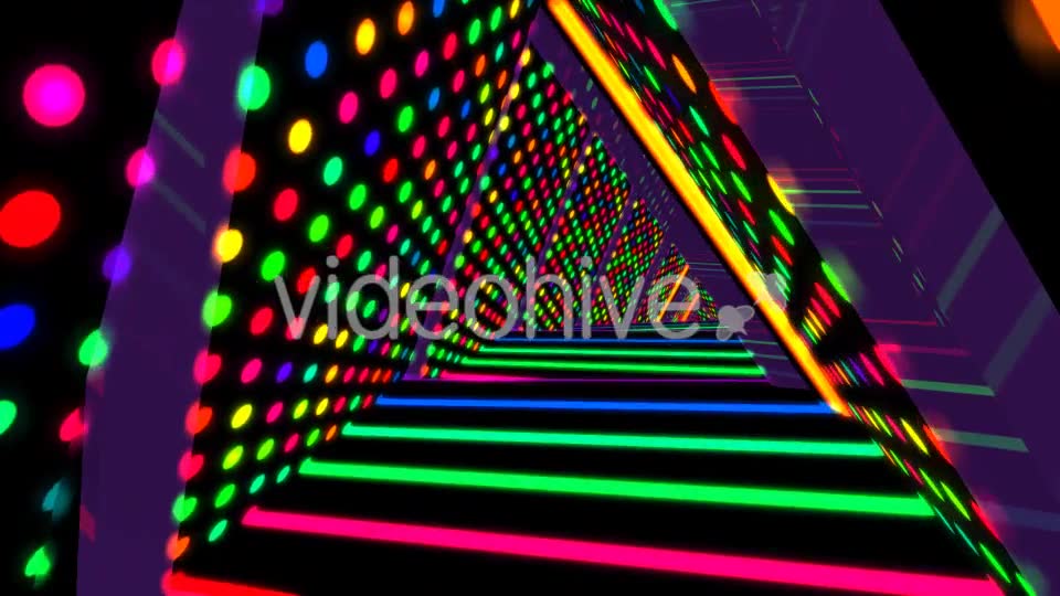 Neon Triangle Tunnel Videohive 19645781 Motion Graphics Image 2