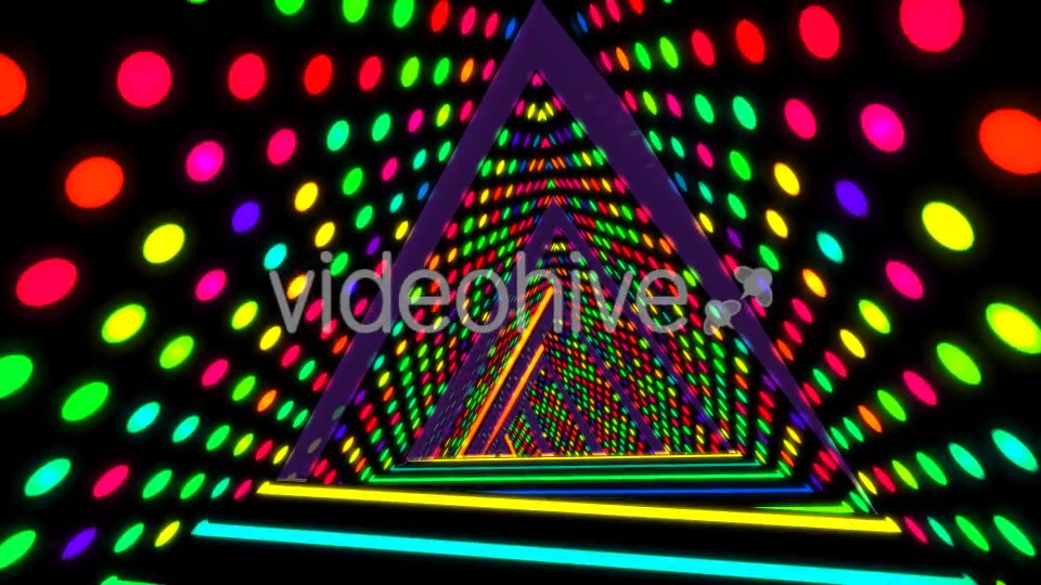 Neon Triangle Tunnel Videohive 19645781 Motion Graphics Image 3