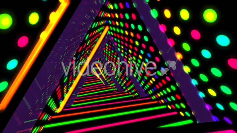 Neon Triangle Tunnel Videohive 19645781 Motion Graphics Image 4