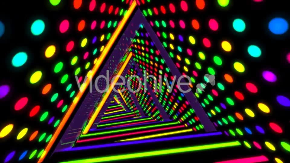 Neon Triangle Tunnel Videohive 19645781 Motion Graphics Image 8