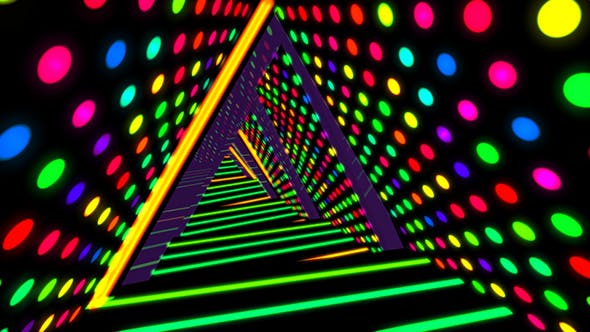 Neon Triangle Tunnel - Download Videohive 19645781