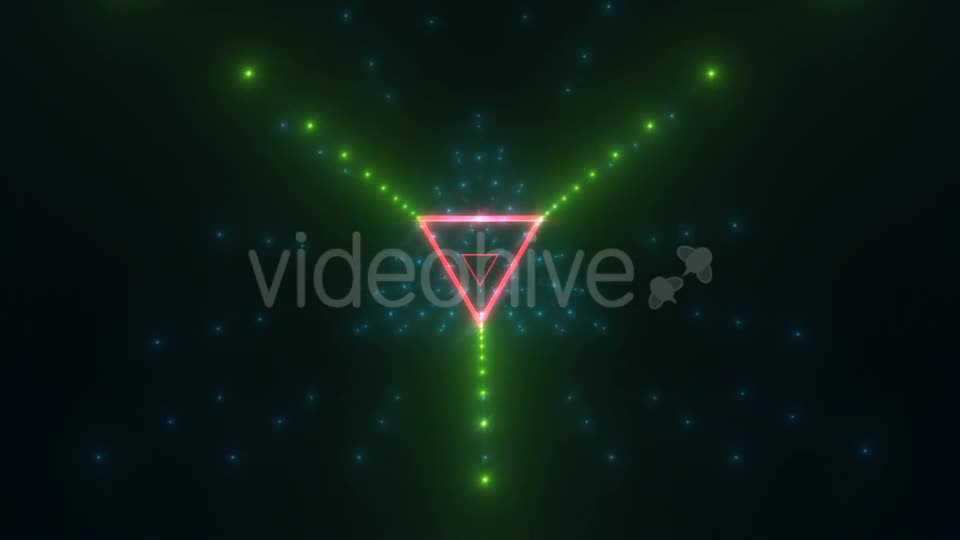 Neon Triangle Tunnel Loop Background Videohive 21451310 Motion Graphics Image 1