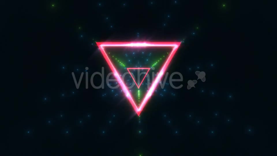 Neon Triangle Tunnel Loop Background Videohive 21451310 Motion Graphics Image 3