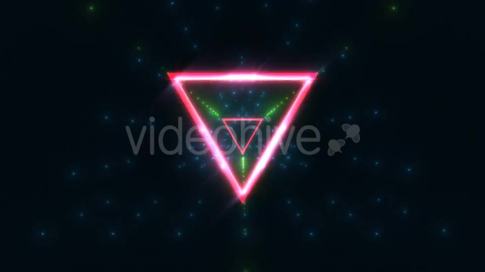 Neon Triangle Tunnel Loop Background Videohive 21451310 Motion Graphics Image 7