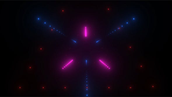 Neon Triangle Tunnel Loop - Download 21445464 Videohive