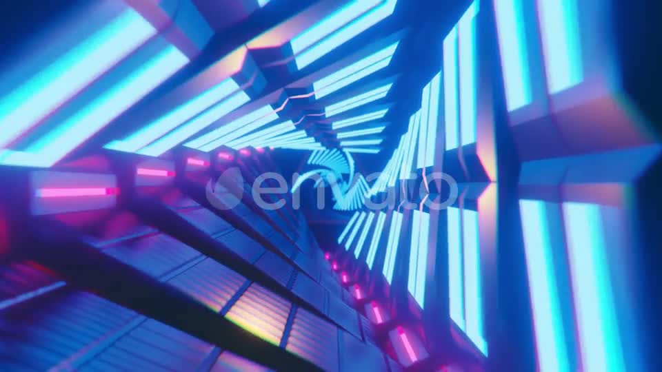 Neon Tunnel Loop Videohive 24355940 Motion Graphics Image 1