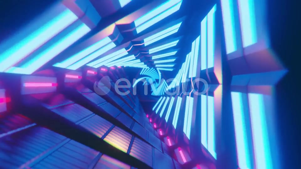 Neon Tunnel Loop Videohive 24355940 Motion Graphics Image 5