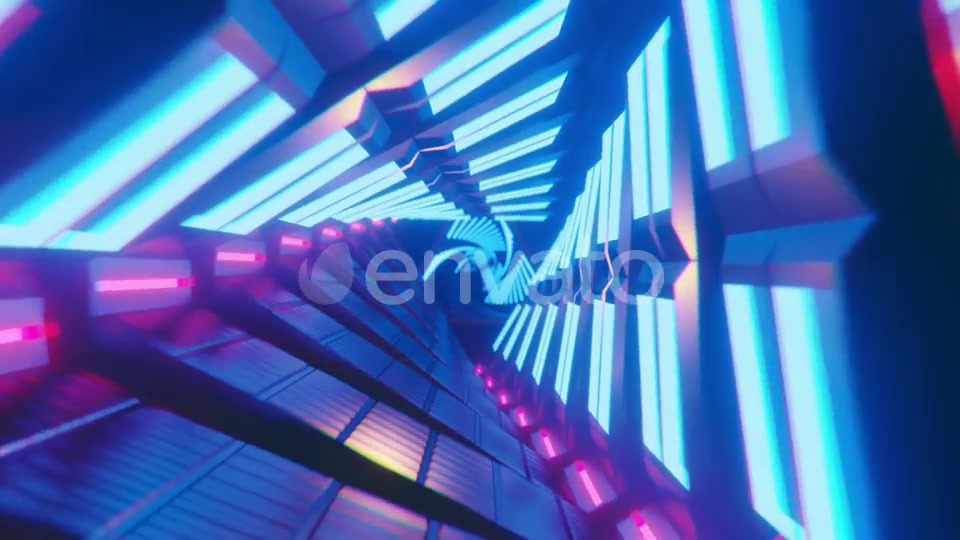 Neon Tunnel Loop Videohive 24355940 Motion Graphics Image 9