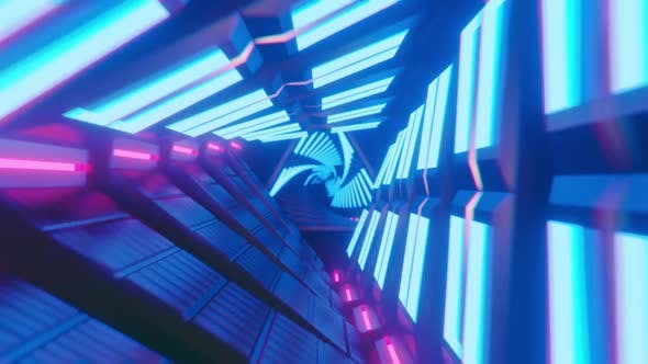 Neon Tunnel Loop - Videohive Download 24355940