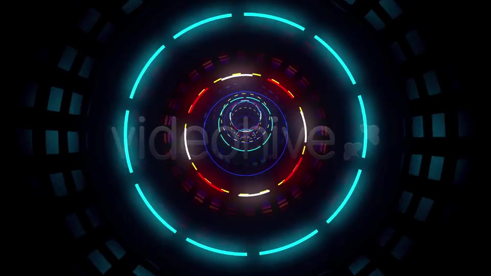 Neon Tunnel Vj Loop Pack (3in1) Videohive 17562477 Motion Graphics Image 3